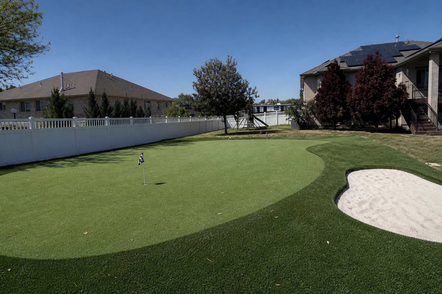 Putting green with sand bunker in Utah — Sol Scapes